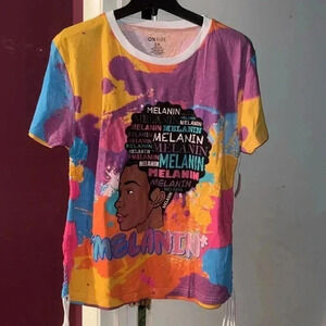 🆕 Black History Tie-Dye Melanin T-Shirt, Size 3X